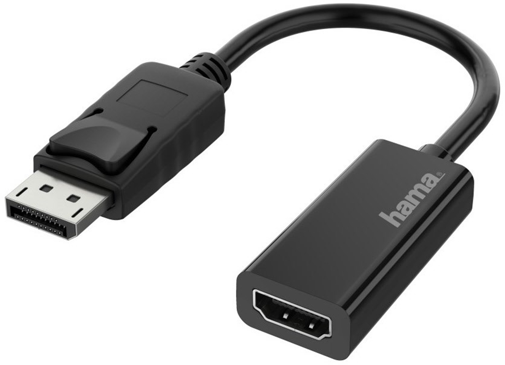 Hama DisplayPort auf HDMI Adapter (Schwarz) von Hama