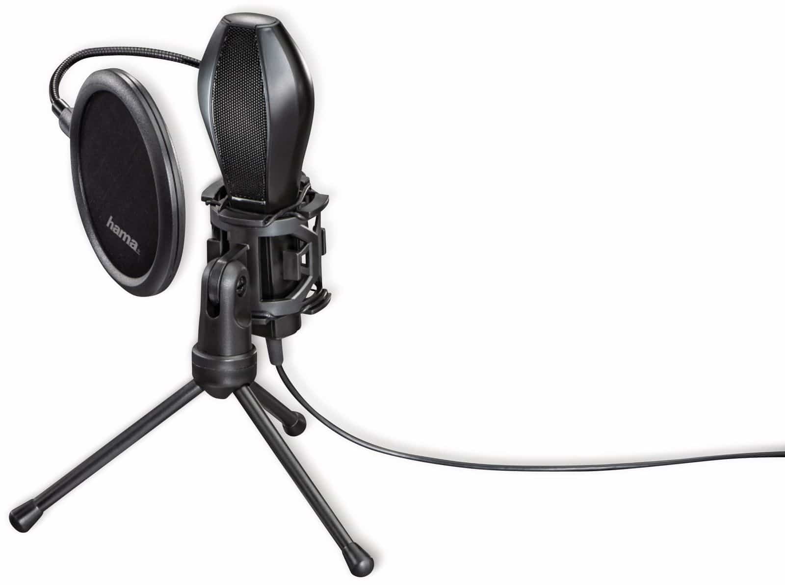 HAMA Mikrofon MIC-USB Stream, Studiodesign, schwarz von Hama