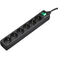 Hama 00137265 Steckdosenleiste 6-fach, mit Schalter, 3 m, Schwarz Hama 00137265 Steckdosenleiste 6-fach, mit Schalter, 3 m, Schwarz von Hama