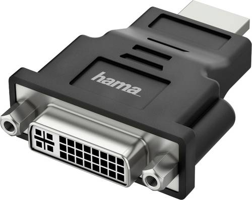 Hama 00200339 DVI / HDMI Adapter [1x UK-Stecker - 1x HDMI-Stecker] Schwarz von Hama