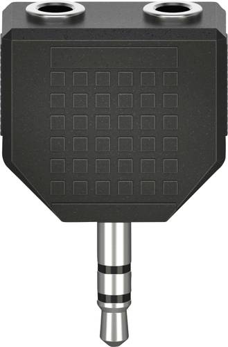 Hama 00205191 Klinke Audio Adapter [2x Klinkenbuchse 3.5mm - 1x Klinkenstecker 3.5 mm] Schwarz von Hama