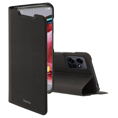 Hama 00215617 Booklet Slim Pro für Xiaomi Redmi Note 12 4G, Schwarz von Hama