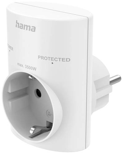 Hama 00223321 Überspannungsschutz-Zwischenstecker Weiß von Hama