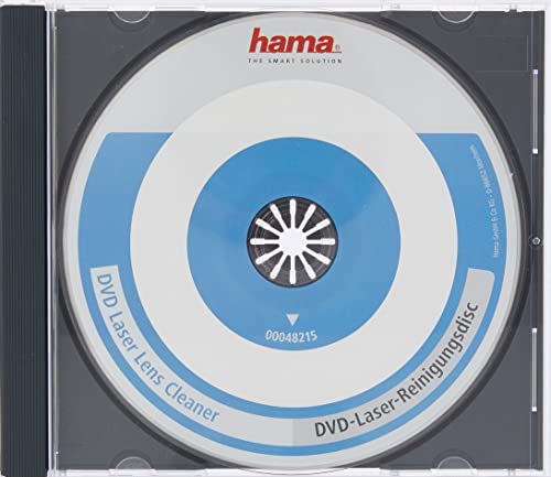 Hama 116200 DVD-Laser-Linsenreiniger „Deluxe“, 1,3 cm x 22,5 cm x 15,0 cm, blau von Hama