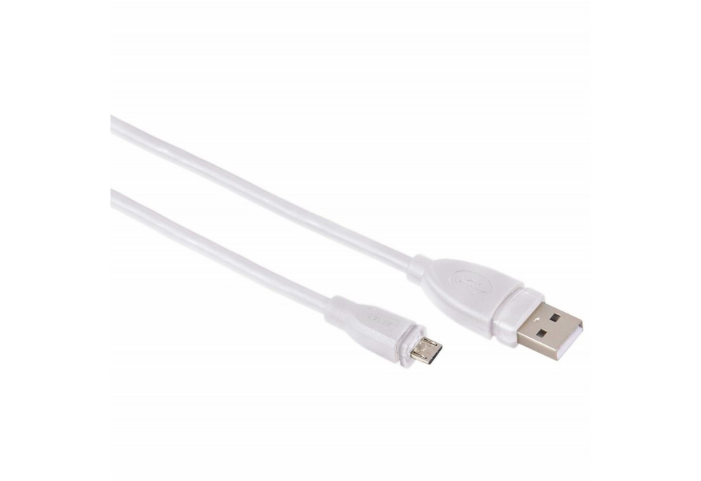 Hama 3m USB-Kabel Micro-B-Stecker Typ Micro-USB Weiß USB-Kabel, USB Typ A,USB Typ Micro-B, (300 cm), USB 2.0 Ladekabel und Datenkabel von Hama