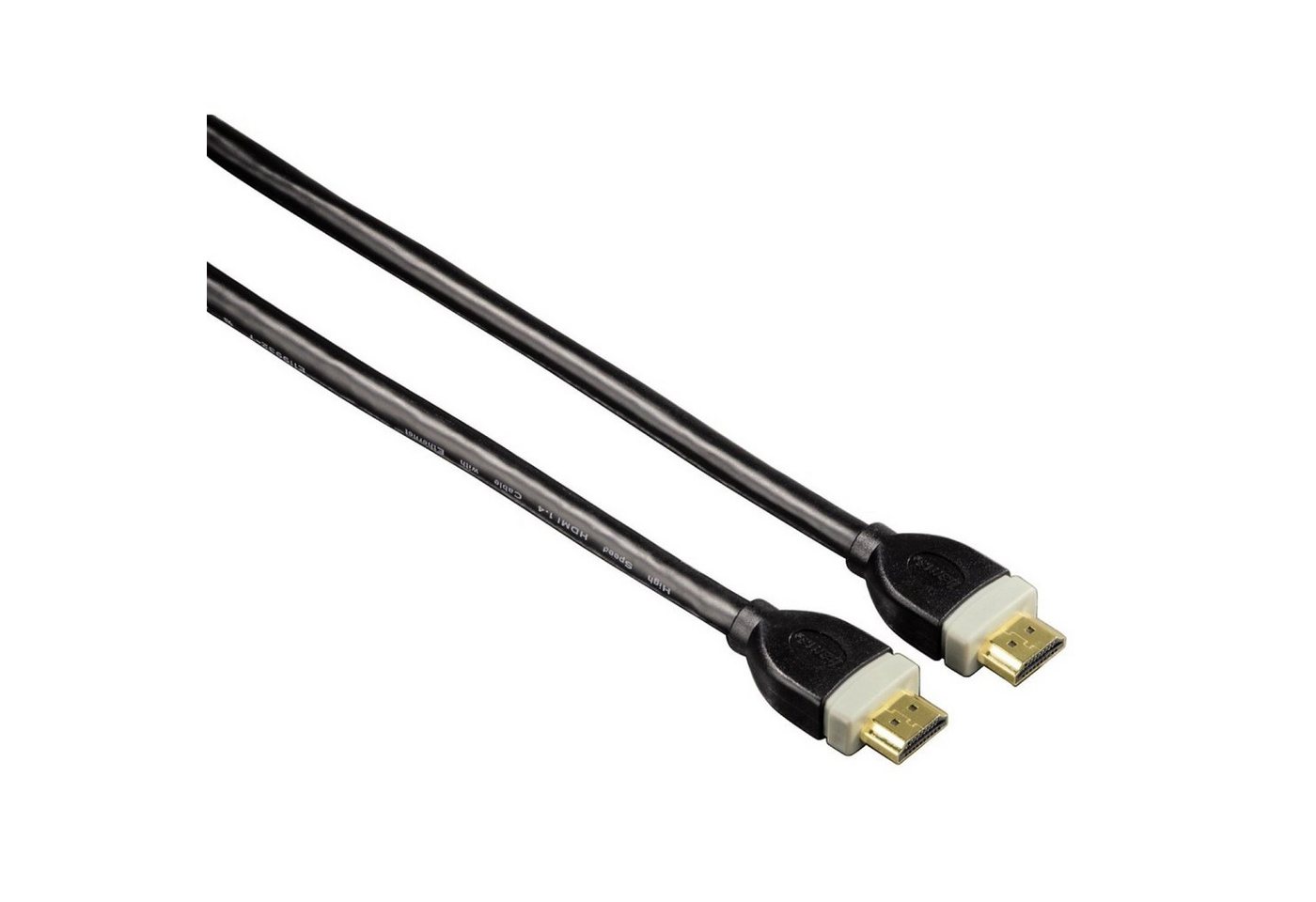Hama 4K 10m HDMI-Kabel Ethernet Anschluss-Kabel Video-Kabel, HDMI, (1000 cm), 4K UHD Full HD TV ARC 3D 1080p HD TV LED LCD OLED vergoldete Stecker von Hama