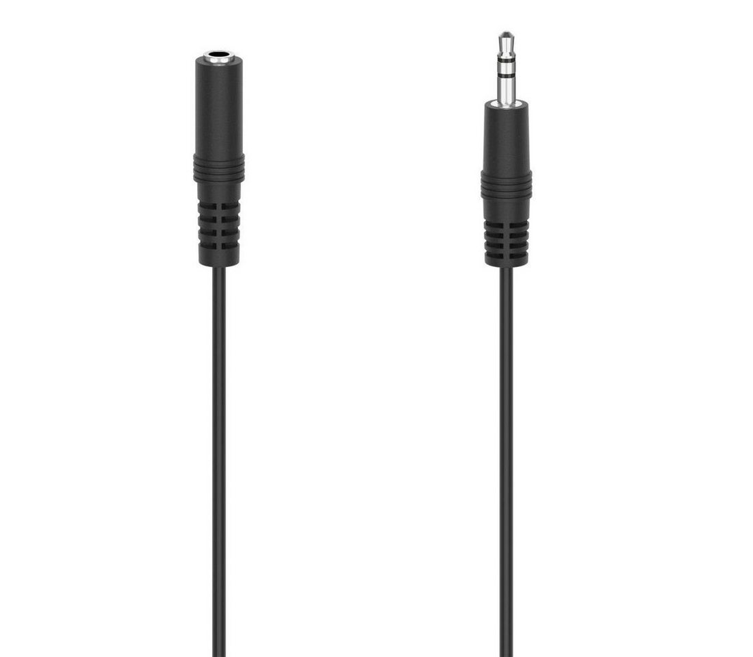 Hama Audio-Kabel, 3,5-mm-Klinken-Stecker/Kupplung, Stereo, 5m Audio-Kabel, 3,5-mm-Klinke, 3,5-mm-Klinke (500 cm) von Hama