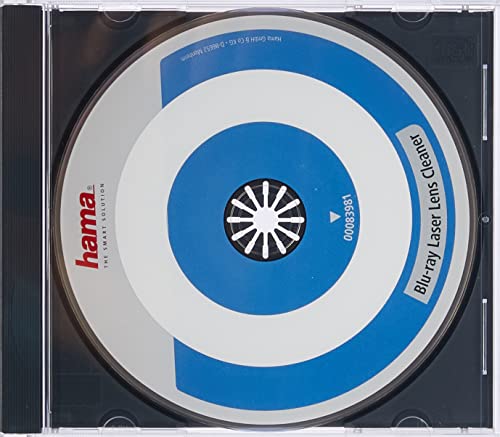 Hama Blu-Ray Reinigungsdisc (zur Beseitigung von Schmutz in Blu-Ray Laufwerken) Laser-Reinigungs Blu-Ray von Hama