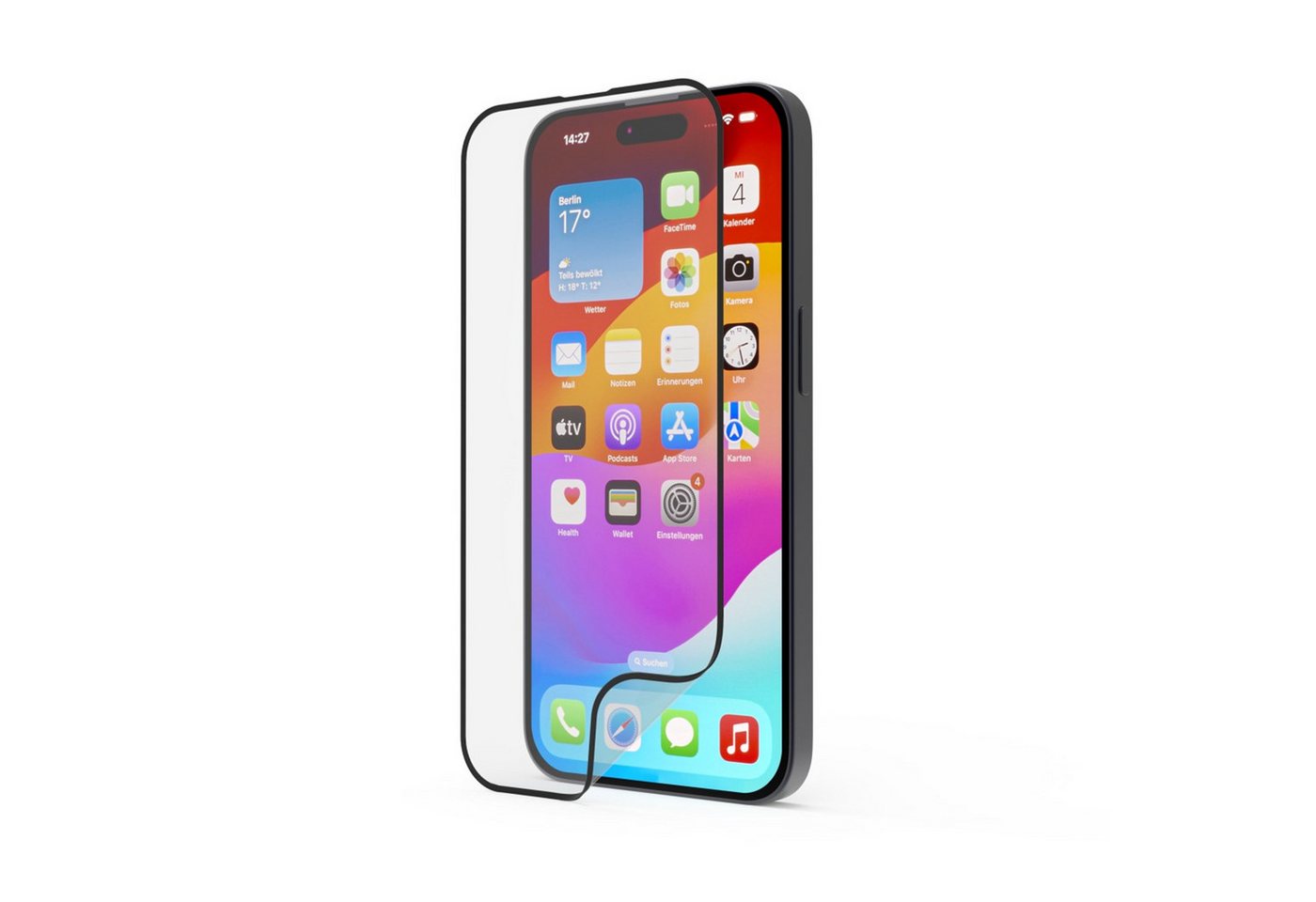 Hama Displayschutzglas Flexibel "Hiflex Eco", Full-Cover, für iPhone 15 P, 1 Stück von Hama