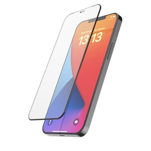 Hama Handy Schutzglas D3O für iPhone 12/12 Pro (Displayschutz bruchsicher, Anti-Fingerprint, Handyglas mit Montagehilfe, Vollschutz 10H, case-friendly, kratzfest, Displayglas iPhone) von Hama