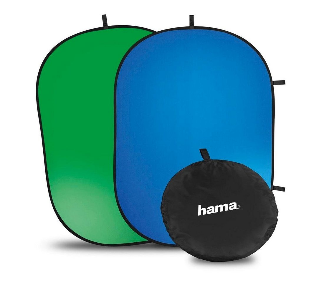 Hama Fotohintergrund Mobiler Greenscreen u. Bluescreen Baumwolle 150x200 cm von Hama