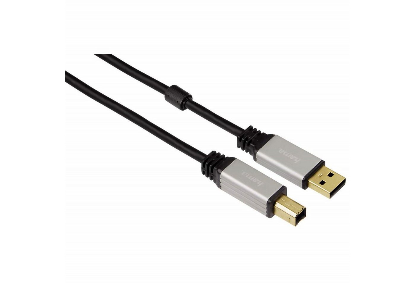 Hama HQ USB-Kabel Anschlusskabel USB 2.0 vergoldet USB-Kabel, USB Typ A,USB Typ A, Keine (180 cm), USB 2.0, Metall-Stecker, doppelt geschirmt, für PC, Hub, Drucker etc. von Hama