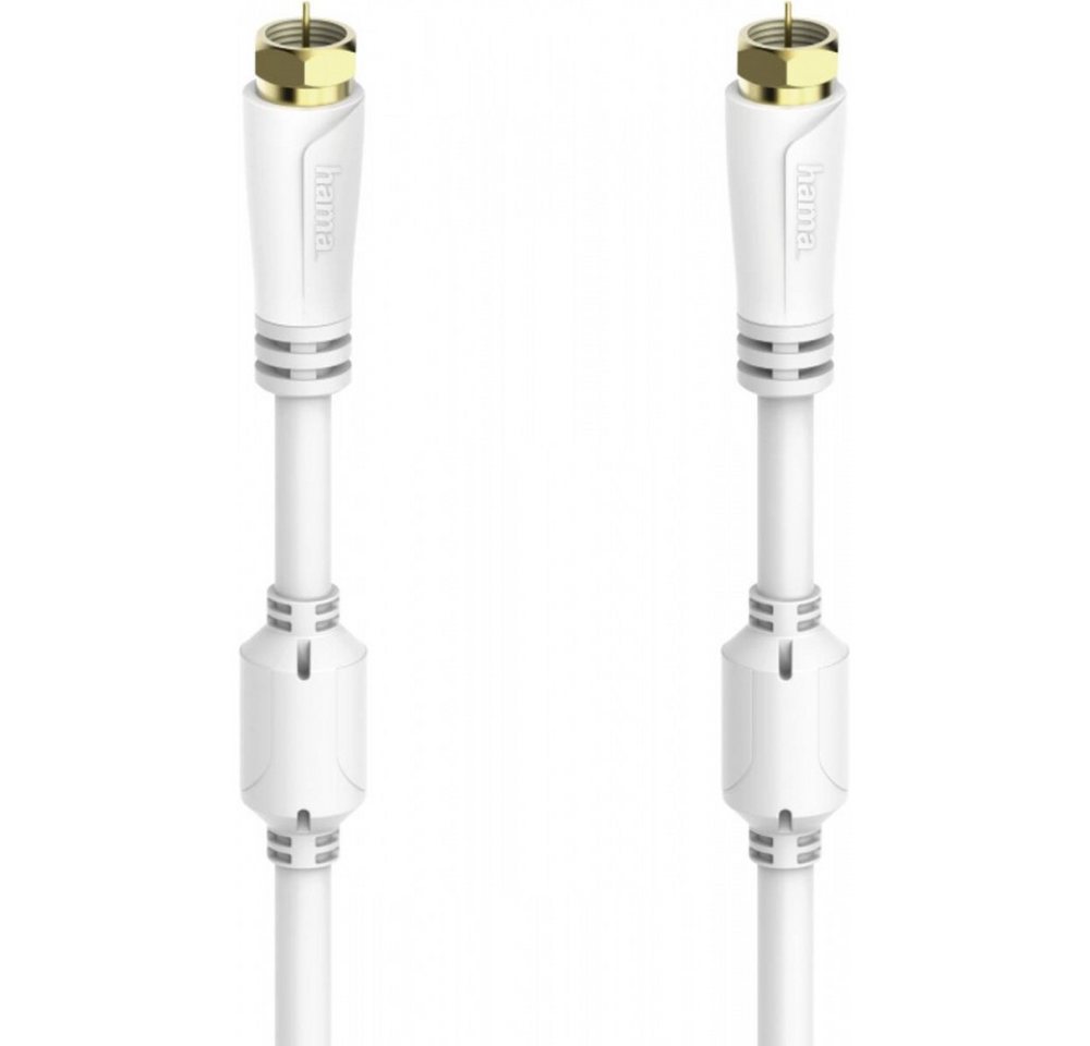 Hama Hama 205252 F-KABEL 100DB 3,0M Weiss - Kabel. Elektro-Kabel, F-Stecker, Koaxial, Optimierter Knickschutz, dreifache Abschirmung Hama Hama 205252 F-KABEL 100DB 3,0M Weiss - Kabel. Elektro-Kabel, F-Stecker, Koaxial, Optimierter Knickschutz, dreifache Abschirmung von Hama