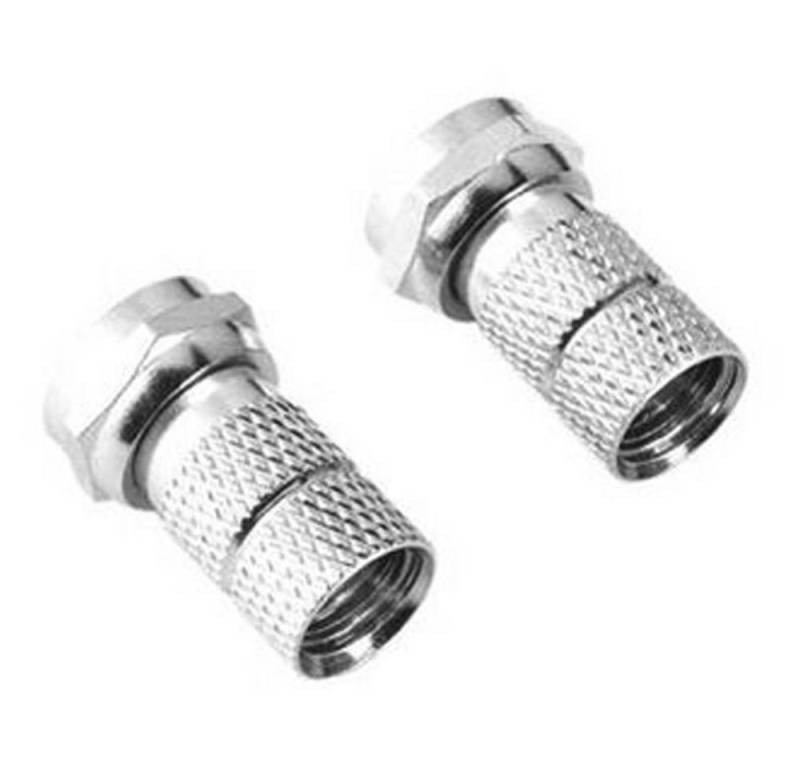 Hama Hama F-Stecker 6,8mm (8Stk) - hochwertige Steckverbinder. Audio- & Video-Adapter F-Stecker zu F-Stecker von Hama