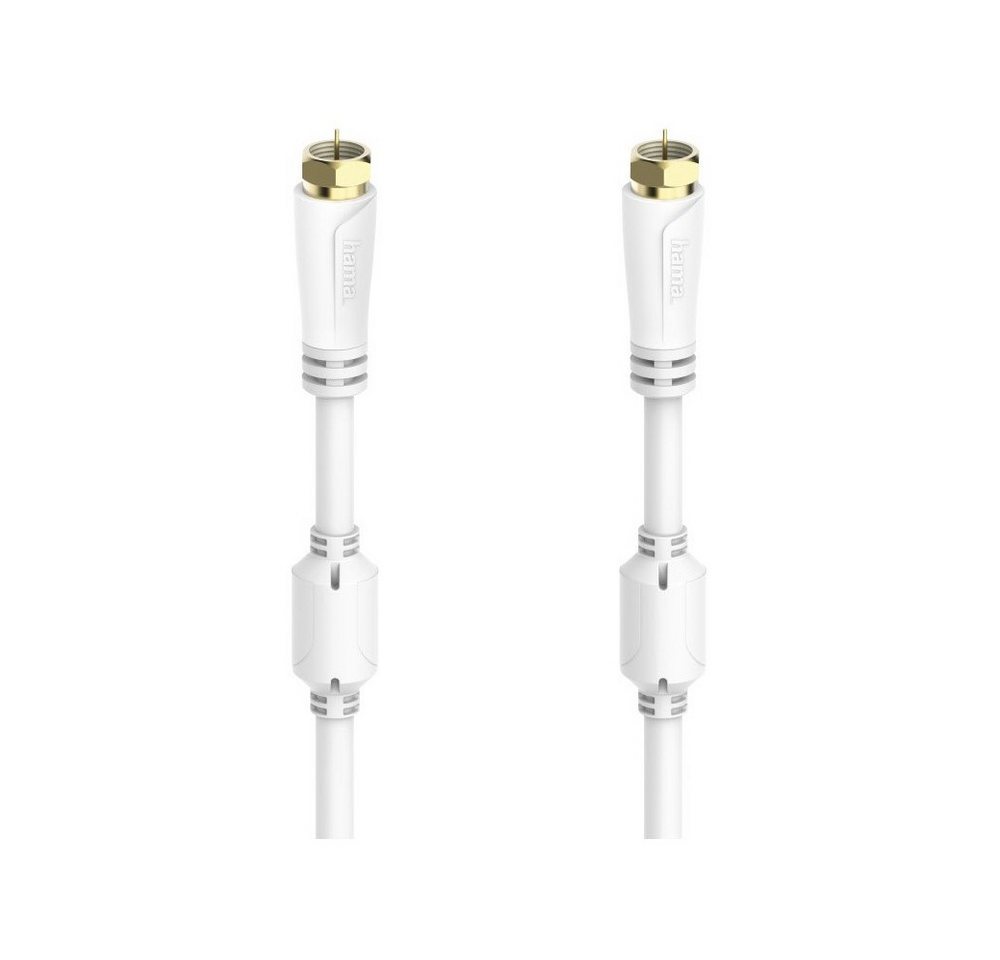 Hama Hama SAT-Anschlusskabel 100 dB 3m F-Stecker SAT-Kabel, vergoldeter F-Stecker, F-Stecker, 100 dB Schirmungsmaß Hama Hama SAT-Anschlusskabel 100 dB 3m F-Stecker SAT-Kabel, vergoldeter F-Stecker, F-Stecker, 100 dB Schirmungsmaß von Hama