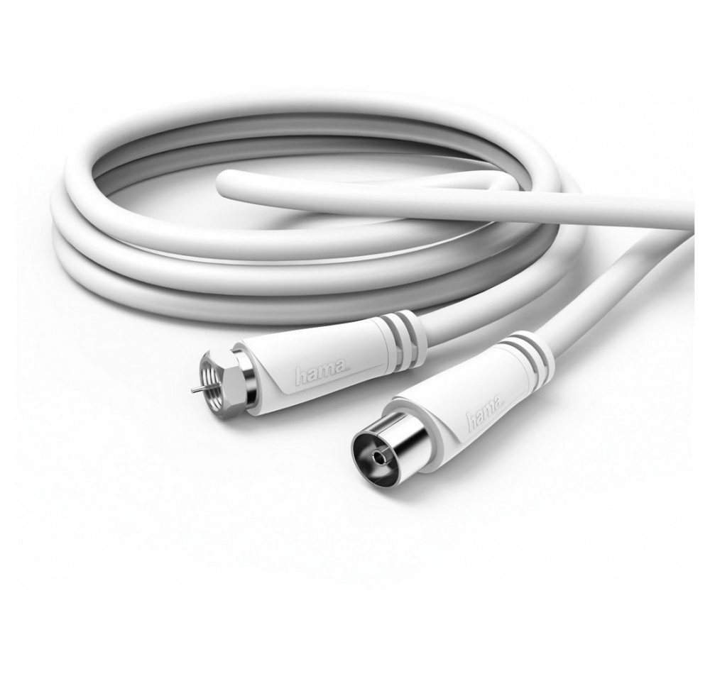 Hama Hama SAT-Kabel 90dB (5m) F-Stecker zu Koax-Kupplung Adapter F-Stecker zu Koax-Kupplung von Hama