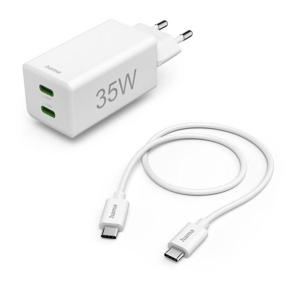 Hama Hama Schnellladegerät 2x USB-C (35W) für Smartphones Handy-Netzteile von Hama