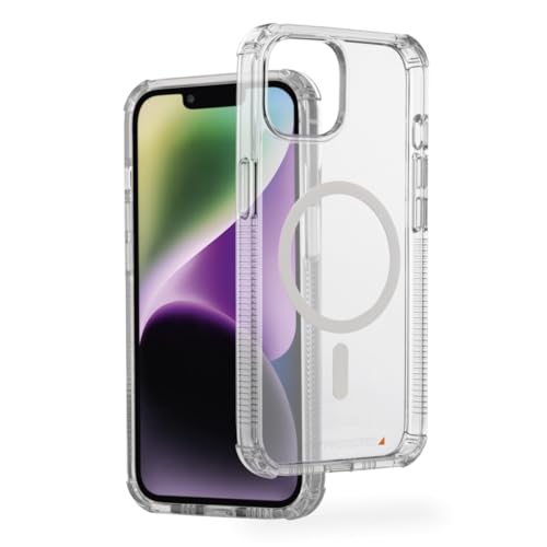 Hama Handyhülle „Extreme Protect“ für iPhone 14 und MagSafe (D3O Bumper, stoßfest, sturzsicher, bruchsicher, durchsichtige iPhone Hülle ohne Vergilben, magnetisches Case für induktives Laden) von Hama