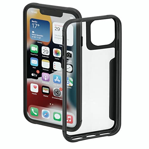 Hama Handyhülle für Apple iPhone 14 „Metallic Frame“ (durchsichtige Samsung S22 (5G) Hülle, Flexible Schutzhülle, Handyschutz mit stoßfestem Rahmen) transparent von Hama