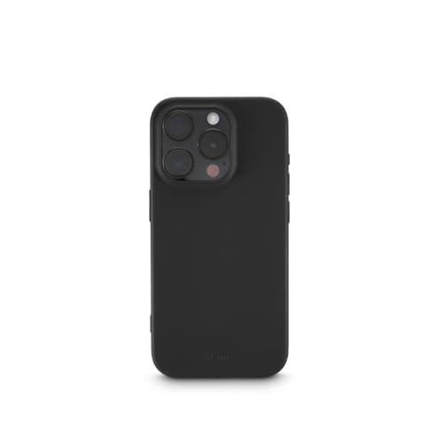 Hama Hülle MagCase für iPhone 15 Pro Max (Handyhülle, Schutzhülle für Rückseite, für Apple MagSafe, Case, kratzfest, extra Schutz für Kamera und Display, Wireless Charging kompatibel, weich) schwarz von Hama