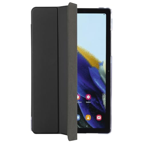 Hama Hülle für Samsung Galaxy Tab A8 10.5" (aufklappbares Case für Samsung Tablet 10,5 Zoll/26,4 cm A 8, Schutzhülle mit Standfunktion, transparente Rückseite, magnetisches Cover) schwarz, 00217151 von Hama