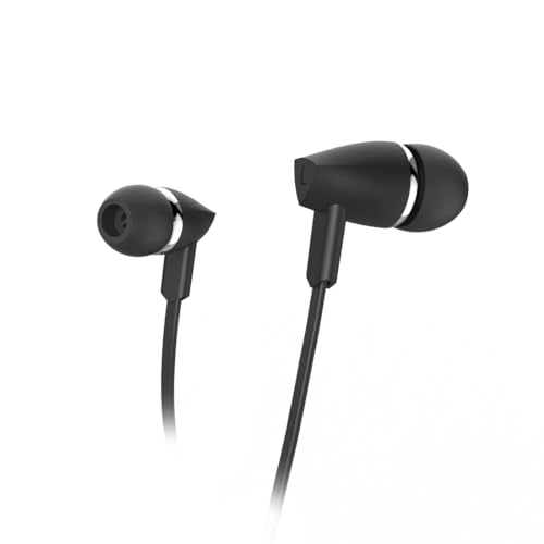 Hama Joy Kopfhörer, In-Ear, Mikrofon, Flachkabel, Schwarz von Hama