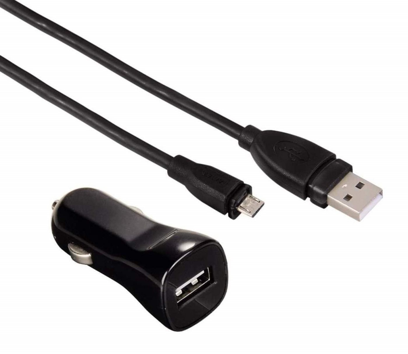 Hama KFZ Lader USB Ladegerät Micro-USB-Kabel Smartphone-Ladegerät (Schnellladung) von Hama