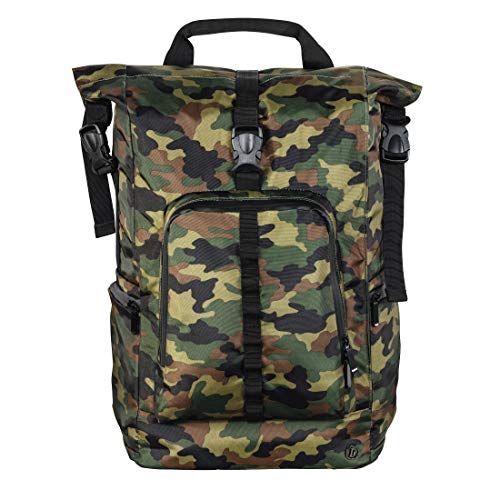 Hama Laptop-Rucksack Roll-Top, bis 40 cm (15,6 Zoll), Grün von Hama