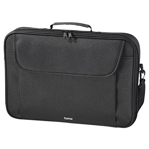 Hama Laptop Tasche bis 17.3 Zoll (Notebook Tasche für Laptop, Tablet, MacBook, Chromebook bis 17,3 Zoll, Umhängetasche als Arbeitstasche oder Schultasche für Herren und Damen) schwarz von Hama