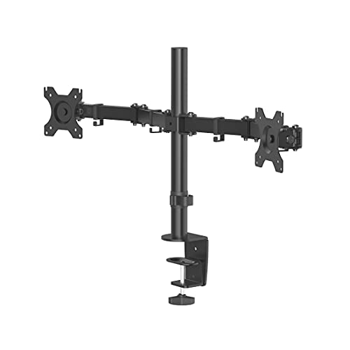 Hama Monitorarm FULLMOTION 33-81cm (13-32), Doppelarm, schwarz, 00118491 von Hama