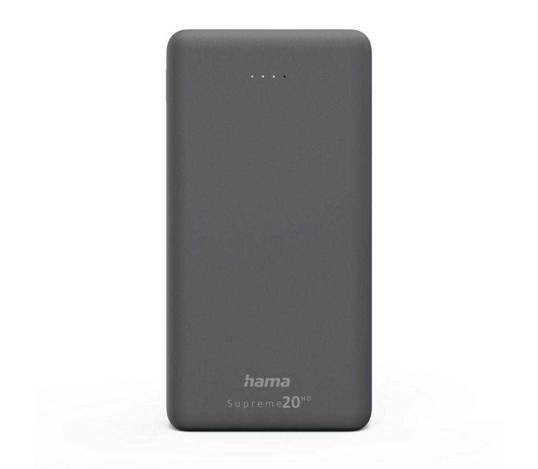 Hama Powerbank 20000mAh, 3 Ausgänge: 1x USB-C, 2x USB-A, mit Ladekabel Powerbank 20000 mAh (3,7 V) von Hama