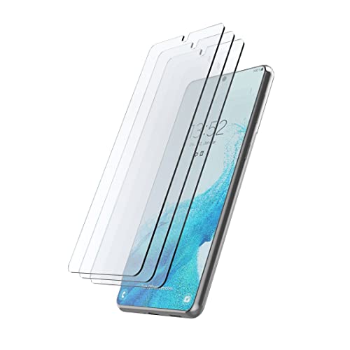 Hama Schutzglas für Samsung Galaxy S23, 3 St. (Galaxy S23 Panzerglas m. 9H Härte kratzfest, stoßfest, gehärtetes Sicherheitsglas Schutzklasse 7, Displayglas + Montagehilfe) transparent von Hama