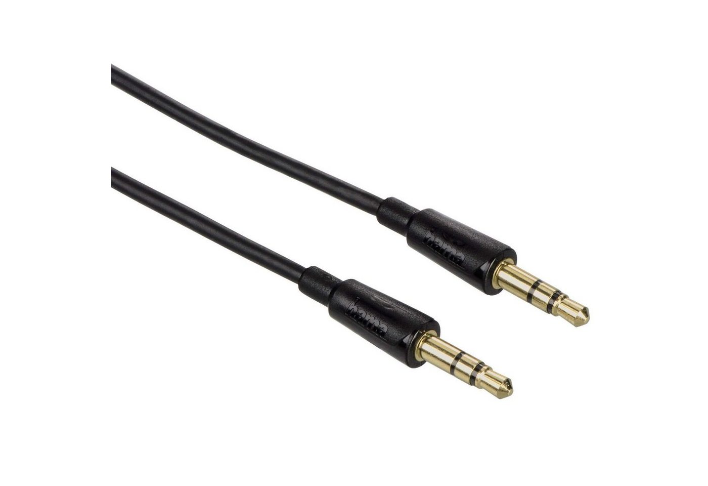 Hama Slim AUX Kabel 3,5mm Klinke-Kabel 1,5m Schwarz Audio-Kabel, 3,5-mm-Klinke, 3,5mm Klinke (150 cm), dünnes Klinken-Kabel Audio-Adapter für Handy Tablet PC MP4- MP3-Player von Hama