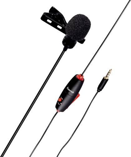 Hama Smart Ansteck Sprach-Mikrofon Übertragungsart (Details):Kabelgebunden inkl. Klammer, inkl. Tas von Hama