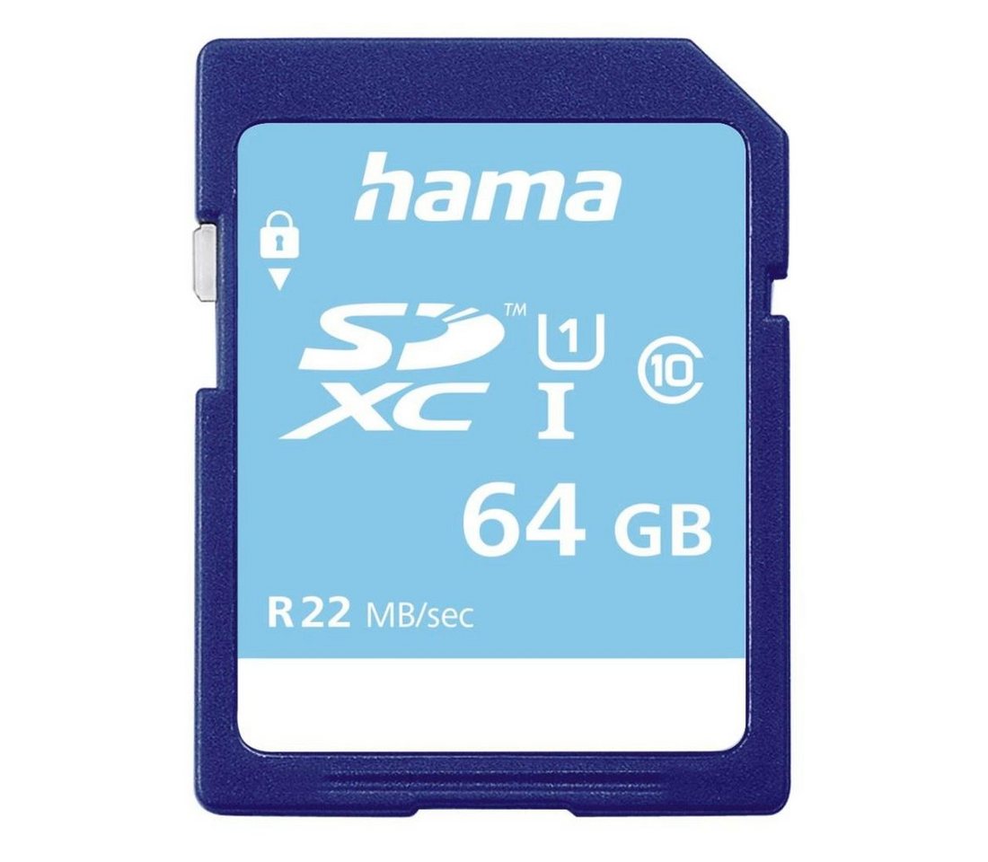 Hama Speicherkarte (64 GB, UHS-I Class 10, 22 MB/s Lesegeschwindigkeit) von Hama