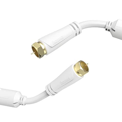 Hama TV-Antennenkabel SAT-Kabel 3m mit F-Stecker auf F-Stecker, vergoldet (100 dB Satellitenkabel dreifach geschirmt mit Ferritkern, Koaxialkabel 75 Ohm, SAT-Anschlusskabel für HDTV, Full HD, 4K, 8K) Hama TV-Antennenkabel SAT-Kabel 3m mit F-Stecker auf F-Stecker, vergoldet (100 dB Satellitenkabel dreifach geschirmt mit Ferritkern, Koaxialkabel 75 Ohm, SAT-Anschlusskabel für HDTV, Full HD, 4K, 8K) von Hama
