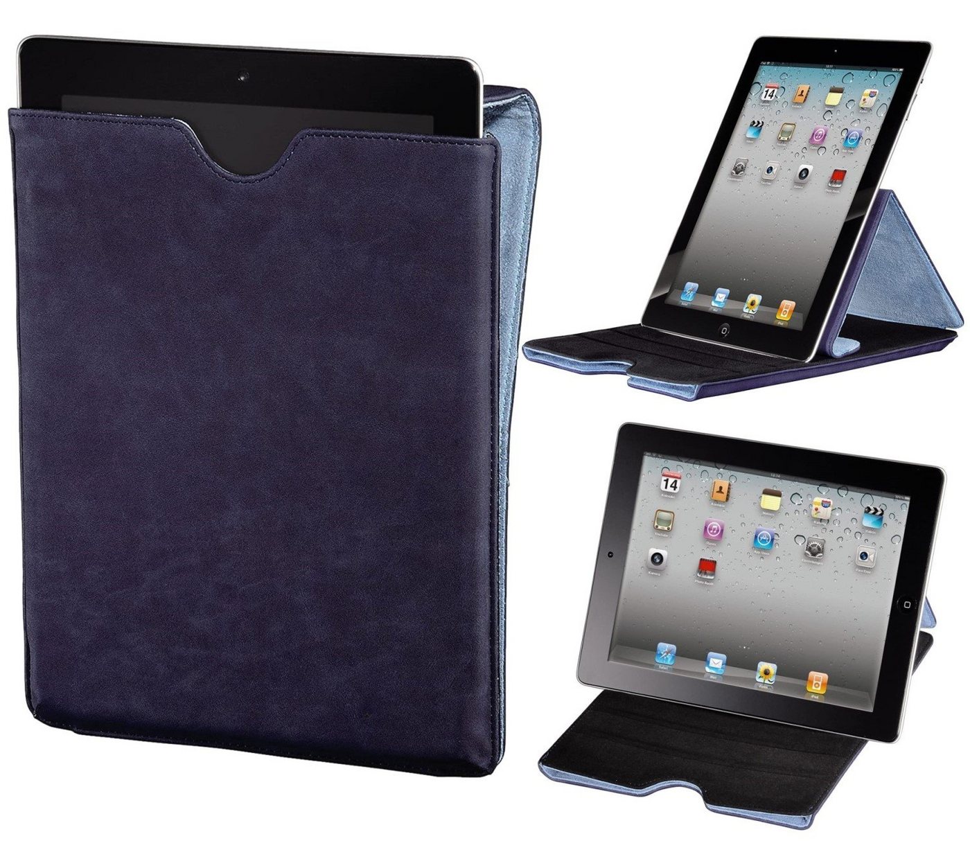 Hama Tablet-Hülle Tasche Ständer Cover Schutz-Hülle Case Blau, Klapp-Tasche für iPad Tablet PC 9,4" 9,7" 10" 10,1" 10,2" 10,4" 10,5" von Hama