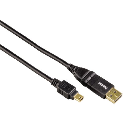 Hama USB-Kabel Rotation Stecker Typ A/B mini 2m von Hama