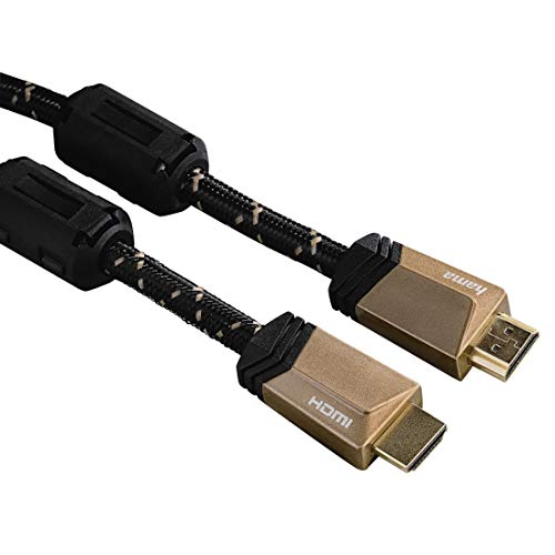 Premium HDMI Kabel mit Ethernet, männlich - männlich, Ferrit, Metall, 1,5 m von Hama
