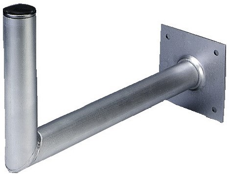 SAT-Halter Aluminium (45cm) Wandhalter aluminium von Hama