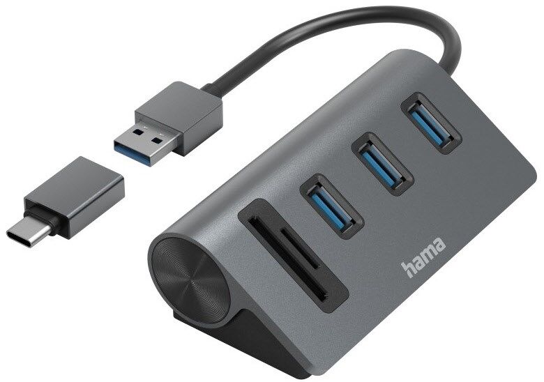 USB-Hub/Kartenleser 5 Ports von Hama