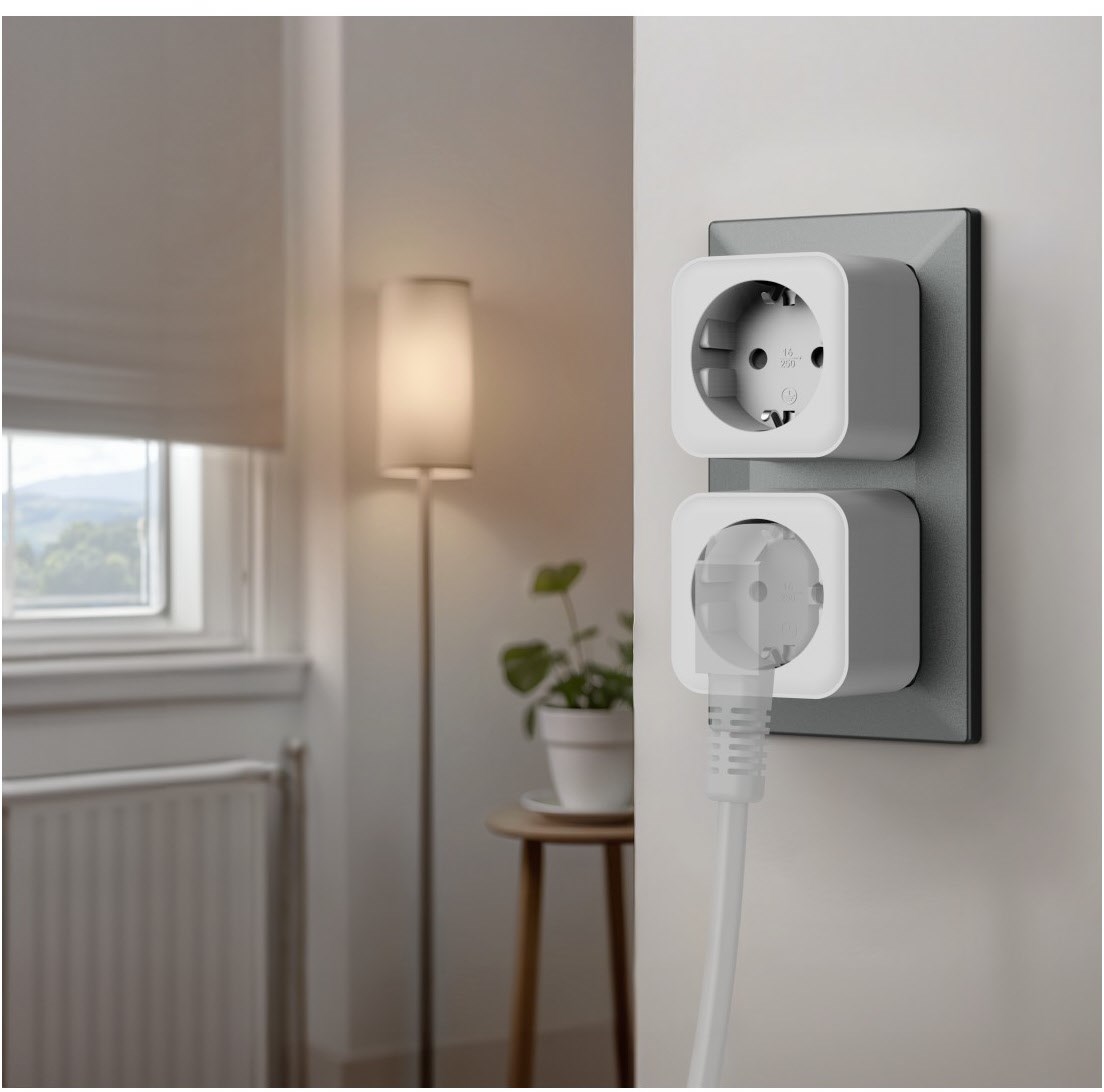 WLAN-Steckdose Set Schaltsteckdose schwarz/weiss WLAN-Steckdose Set Schaltsteckdose schwarz/weiss von Hama