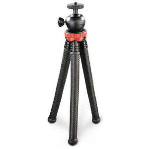hama FlexPro Kamera-Stativ schwarz, rot max. Arbeitshöhe 27,0 cm von Hama
