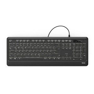 hama KC-550 Tastatur kabelgebunden schwarz von Hama