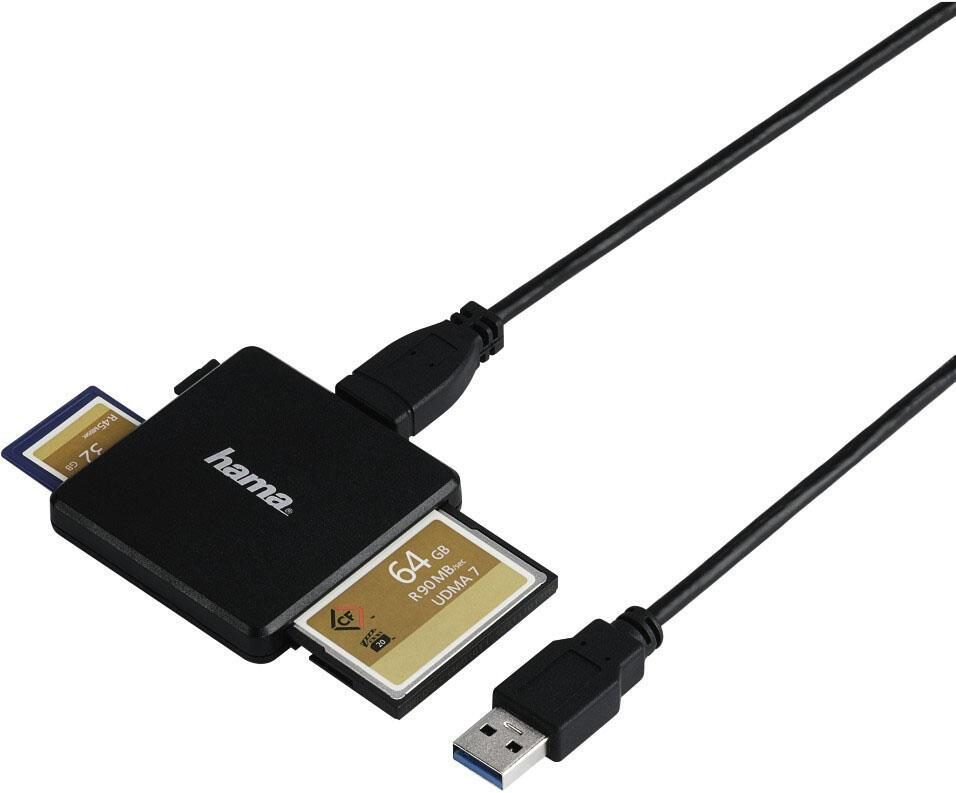 hama USB 3.0-Multikartenleser schwarz von Hama