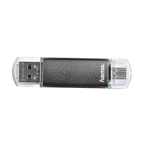 hama USB-Stick Laeta Twin grau 128 GB von Hama