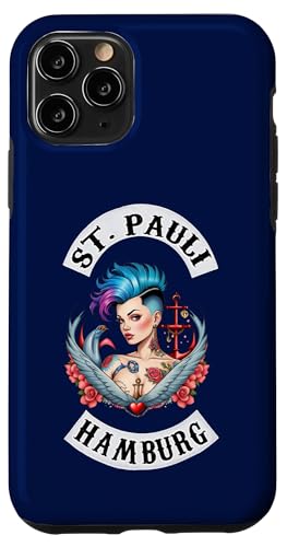 Hülle für iPhone 11 Pro Hamburg St. Pauli Reeperbahn Hafen Seemann Tattoo Mädchen von Hamburg St. Pauli Reeperbahn Hafen Digger