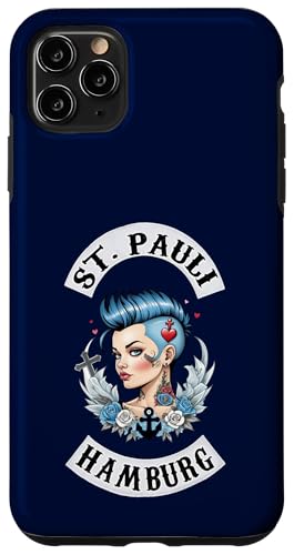 Hülle für iPhone 11 Pro Max Hamburg St. Pauli Reeperbahn Hafen Seemann Tattoo Mädchen von Hamburg St. Pauli Reeperbahn Hafen Digger