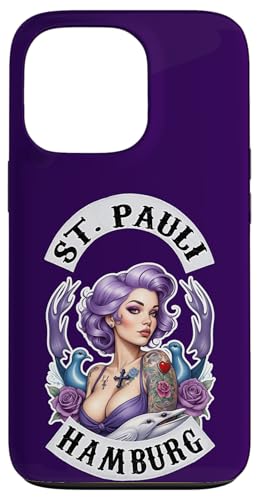 Hülle für iPhone 13 Pro Hamburg St. Pauli Reeperbahn Hafen Seemann Tattoo Mädchen von Hamburg St. Pauli Reeperbahn Hafen Digger