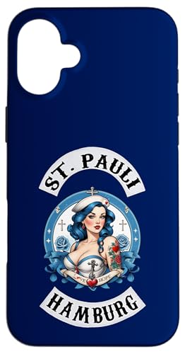 Hülle für iPhone 16 Plus Hamburg St. Pauli Reeperbahn Hafen Seemann Tattoo Mädchen von Hamburg St. Pauli Reeperbahn Hafen Digger